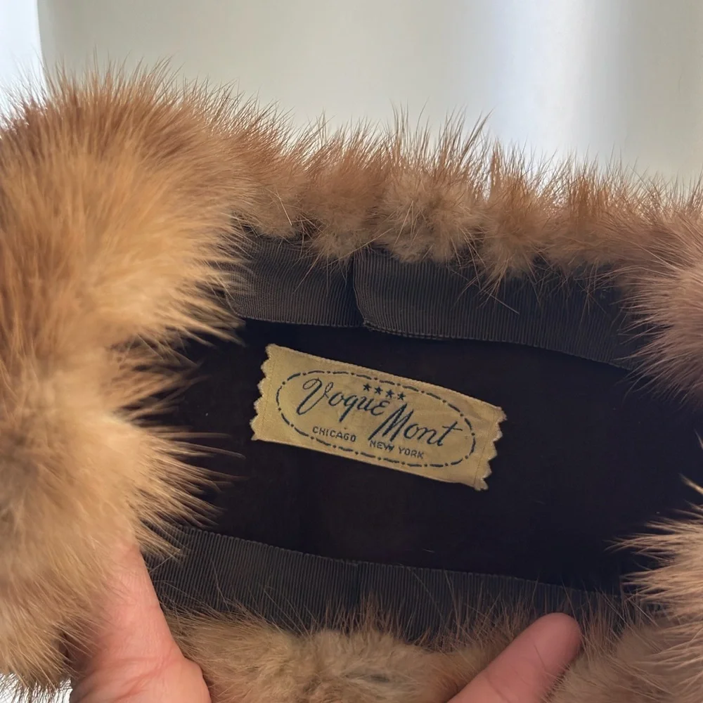 Vintage fur head band medium size - Picture 3 of 16